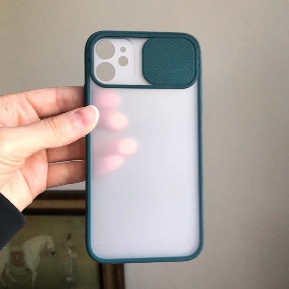 For iPhone 11 phone case with camera slider saver